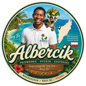 Albercik Nosy Be – logo przewodnik po Nosy Be